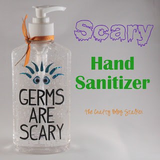 Germs are scary! Get rid of them using hand sanitizer. Use Vinyl to decorate the bottle. Makes