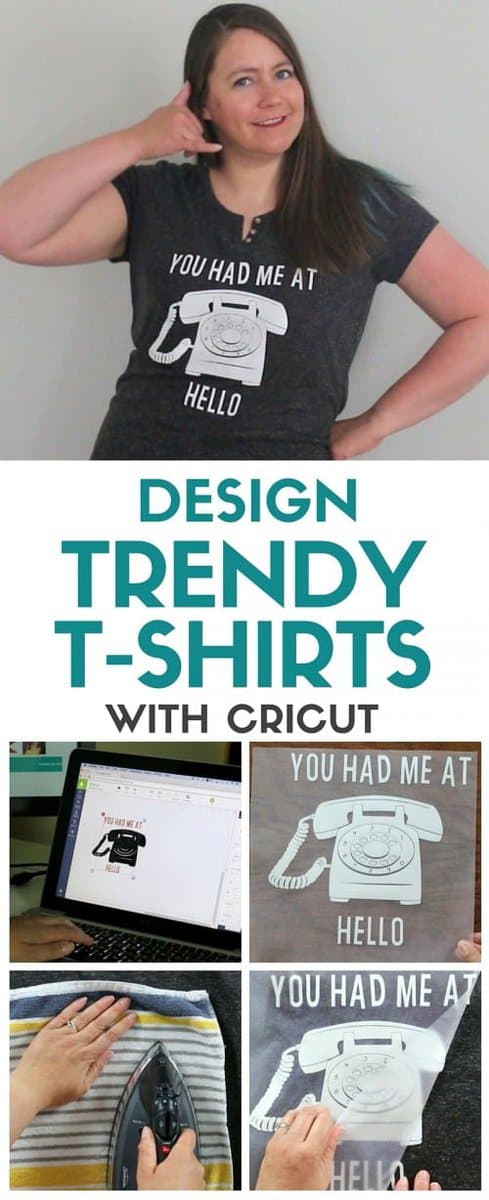 Design Trendy T-Shirts with Cricut from The Crafty Blog Stalker