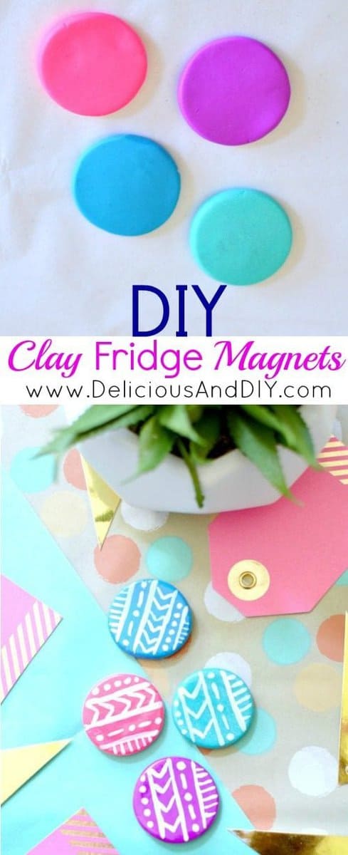 Clay Fridge Magnets Tutorial | Oven Bake Clay | Craft Ideas | DIY