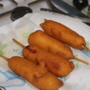 Make homemade corn dogs for dinner using this simple recipe. They taste like they're straight from the fair. A dinner idea the whole family will love!