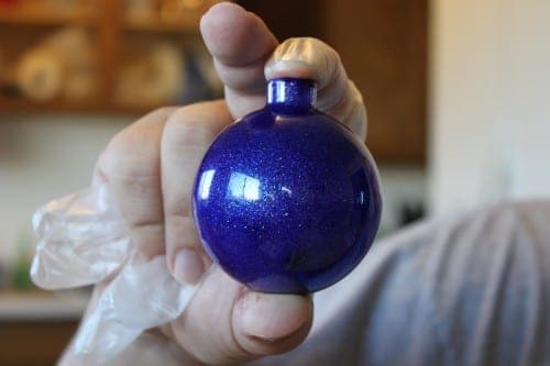 How to Make Sparkly Christmas Ornaments with Glitter, a tutorial featured by top US craft blog, The Crafty Blog Stalker.