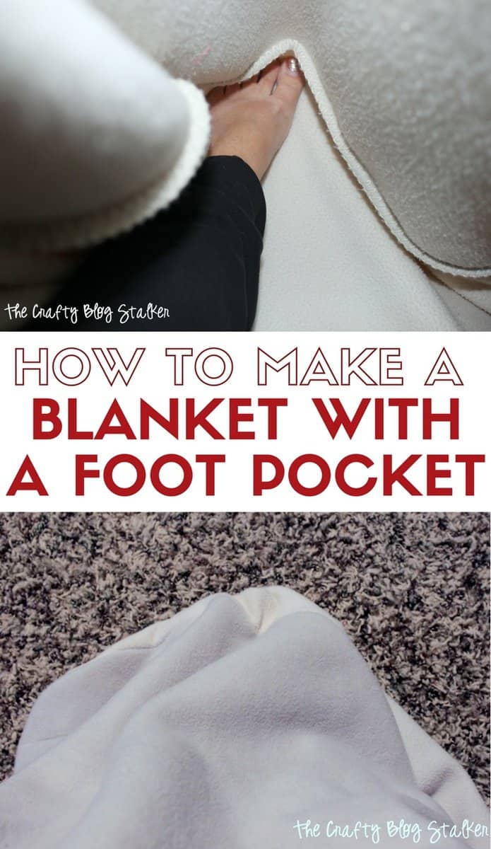 How to Make a Blanket with a Foot Pocket The Crafty Blog Stalker