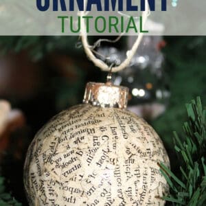 How to Make Handmade Book Print Christmas Ornaments