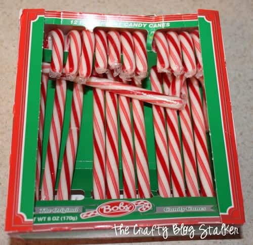 A box of candy canes.