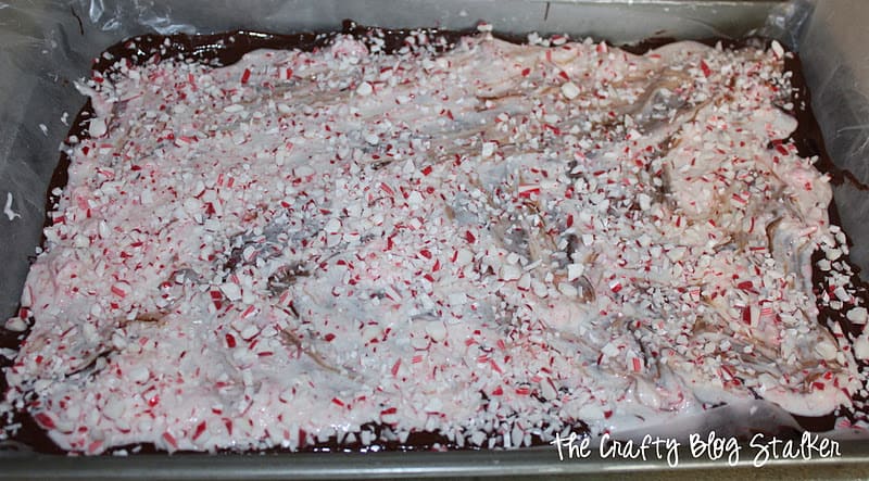 Finished peppermint bark.