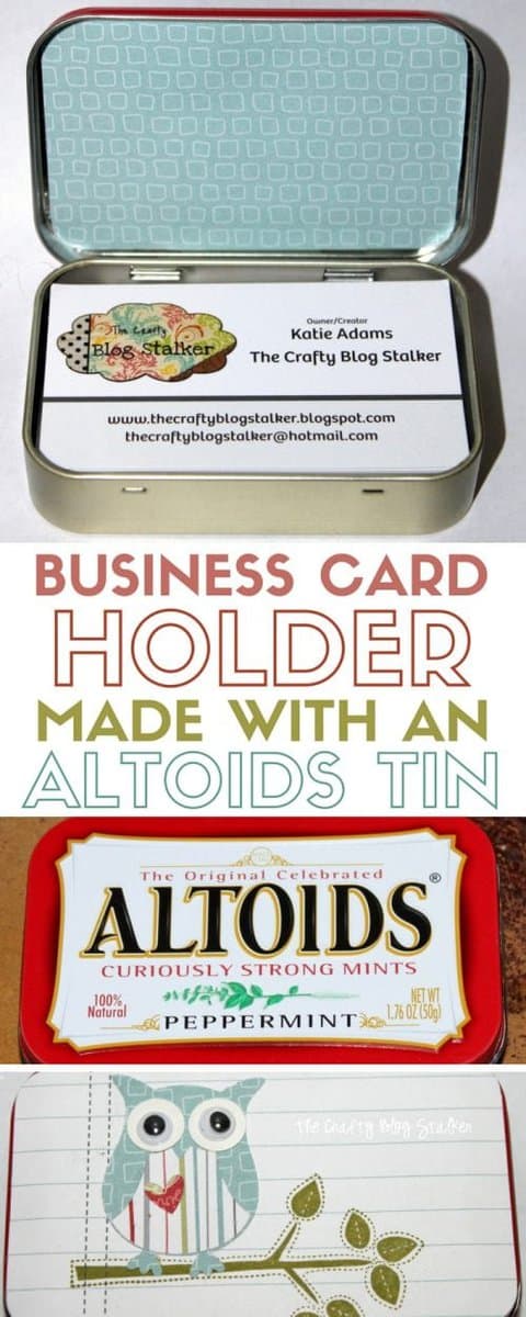Business Card Holder | Altoids Tin | DIY Case | Cute 