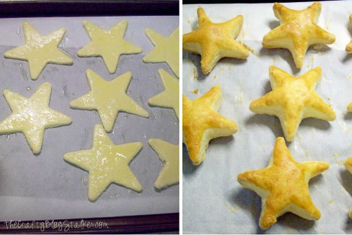 baked star shaped pastries