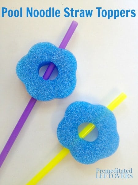 image of Pool Noodle Straw Toppers