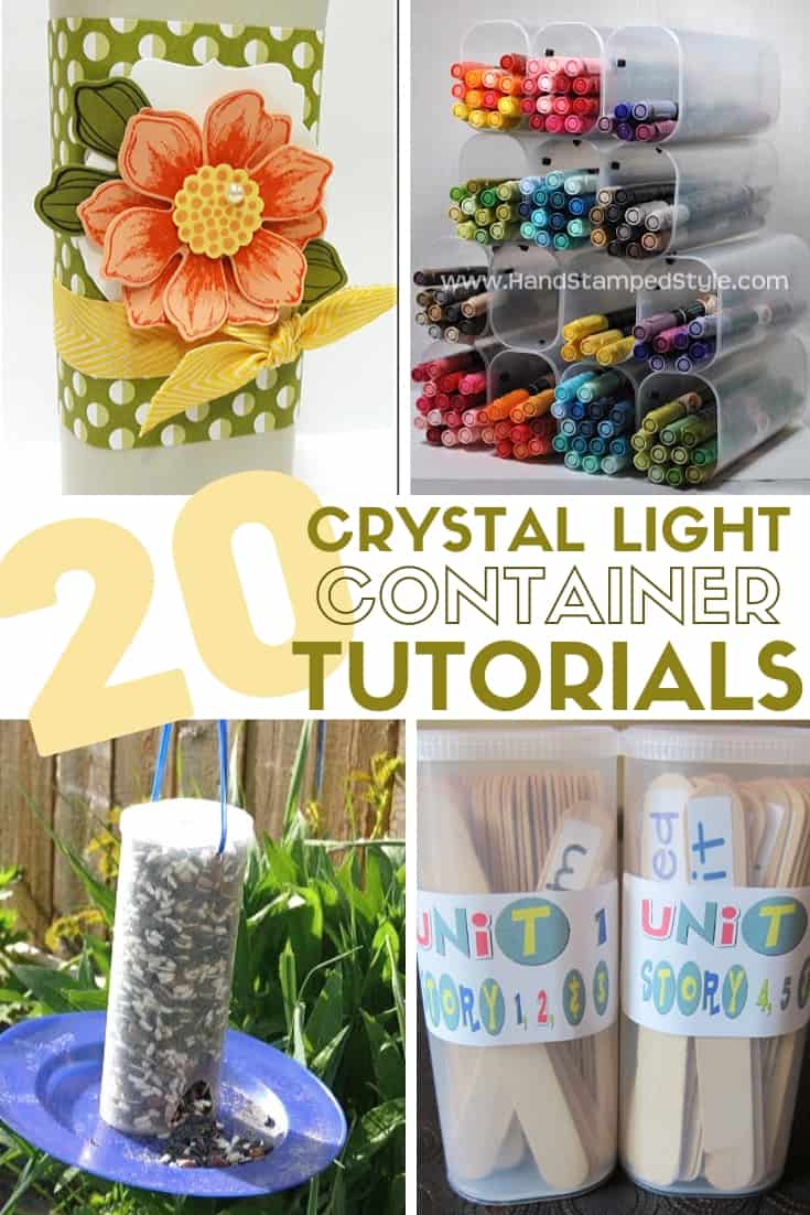 Title image for 20 Thrifty Ways to Repurpose Crystal Light Containers