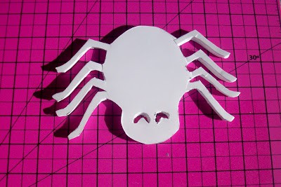 spider shape cut out of foam core board