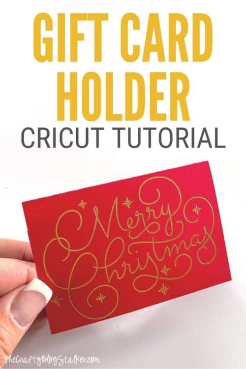 title image for How To Make a Merry Christmas Gift Card Holder with a Cricut