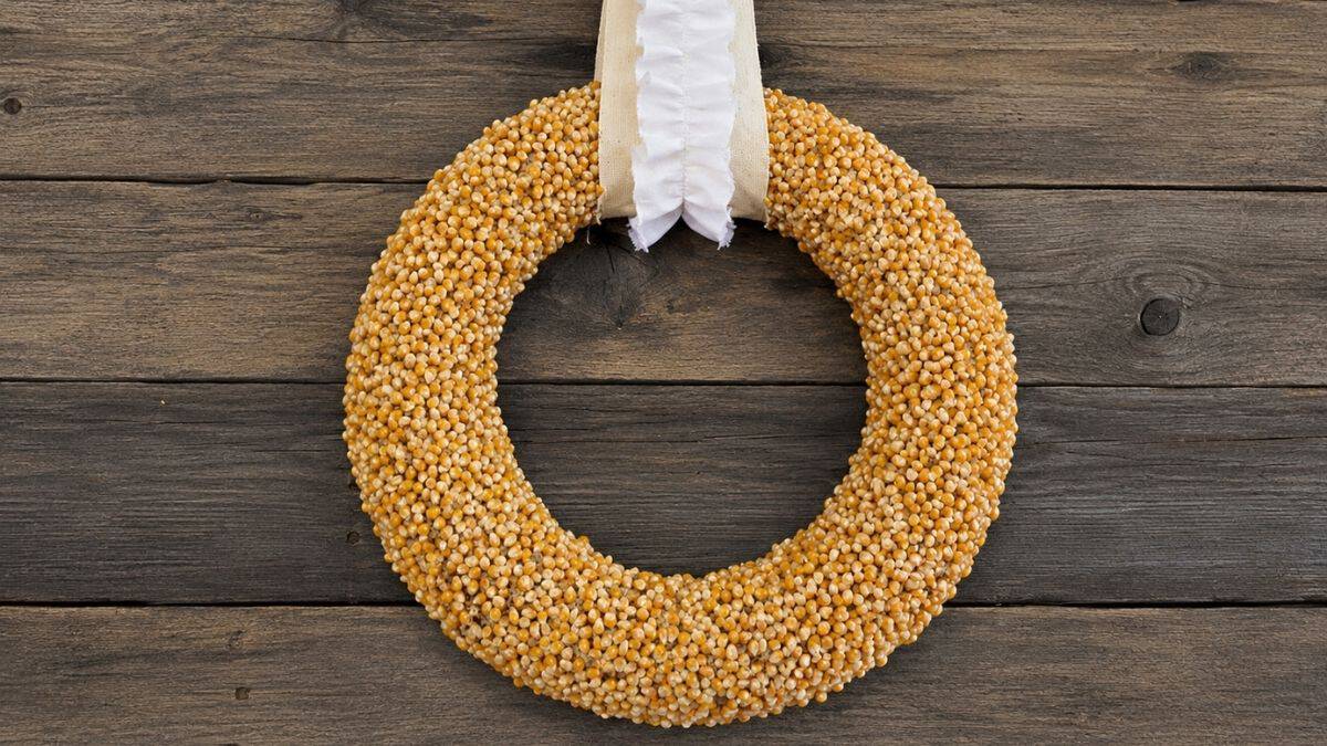 Autumn Popcorn Wreath Tutorial