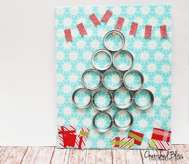 12 Days Of Christmas Advent Calendar using Mason Jar lids! // tutorial via cherishedbliss.com