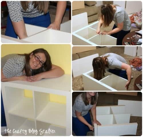 How to Make a Custom Craft Table, a tutorial featured by top US craft blog, The Crafty Blog Stalker.