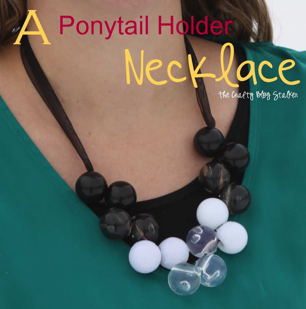 DIY Ponytail Holder Necklace - The Crafty Blog Stalker