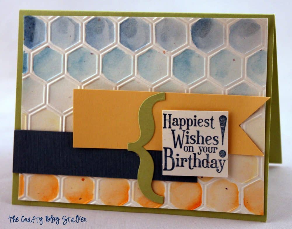 Handmade Birthday Card with Water Brushes
