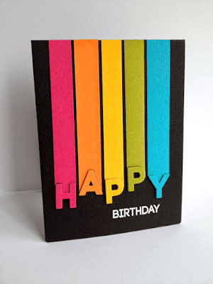 Birthday Stripe Card