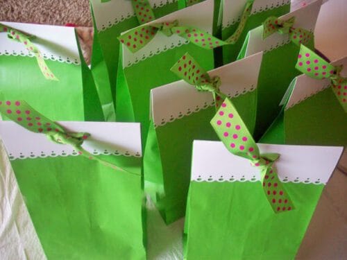 many gift bags ready to be given out