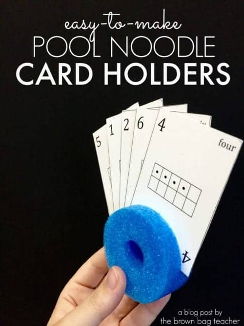 Pool Noodle Card holder