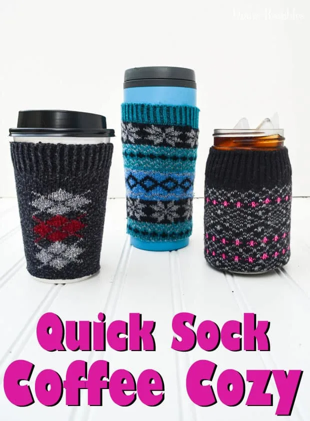DIY Sock Coffee Cozy