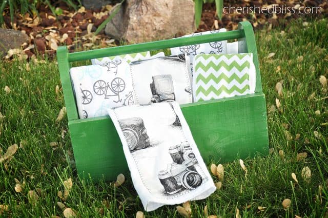 DIY Burp Cloth Tutorial for a vintage travel themed nursery via cherishedbliss.com