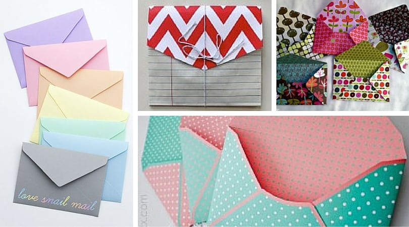 Don't buy envelopes for those special cards and invitations, make your own! A collection of templates and tutorials on how to make paper envelopes.