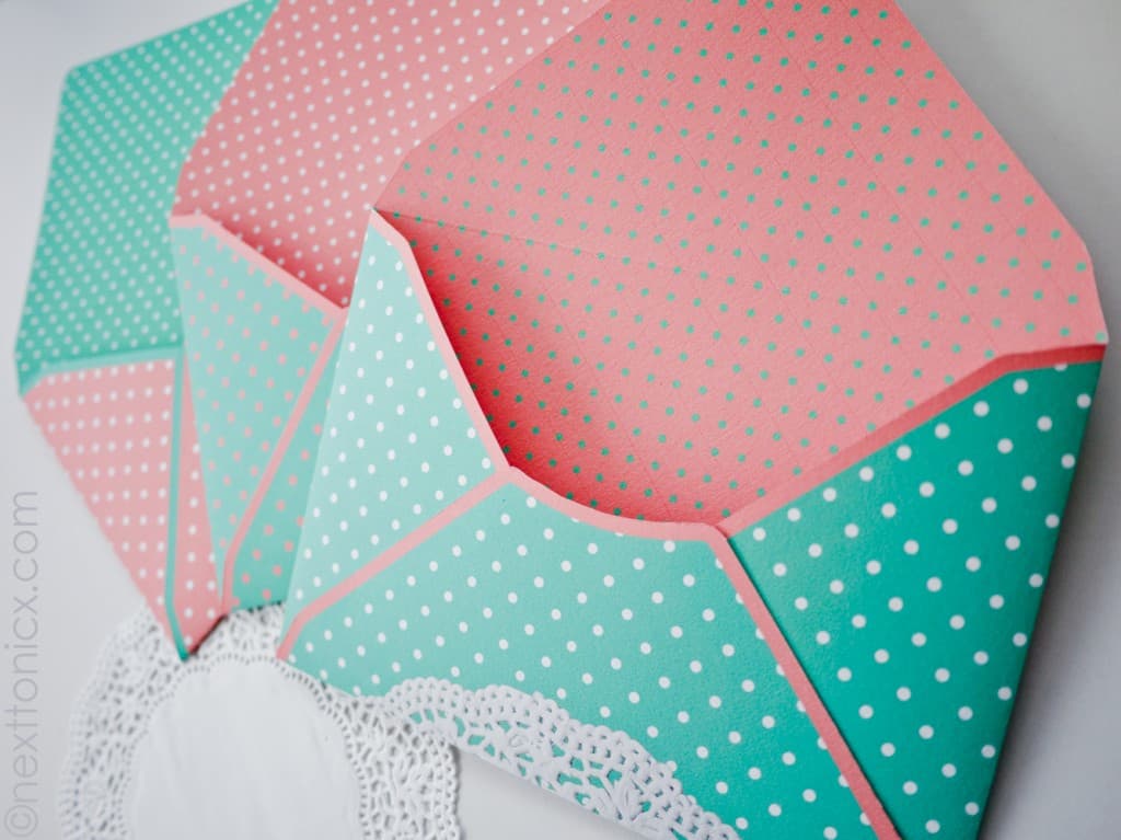 Dots and Doilies envelopes.