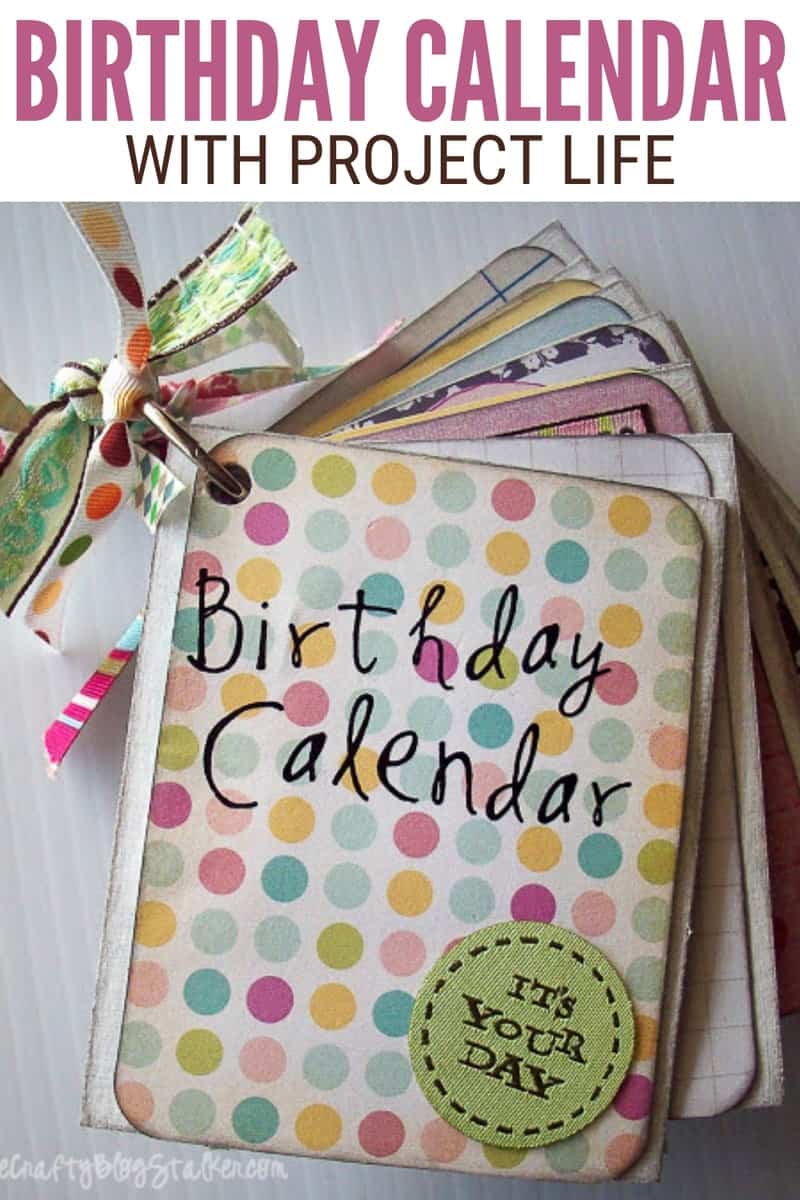 title image for Birthday Month Calendar Mini Book with Project Life