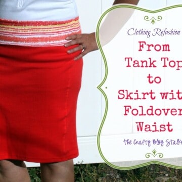 Foldover Waist Skirt