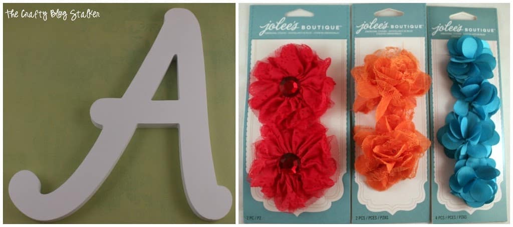 Fabric Monogram Wreath | Home Decor | DIY Craft Tutorial | Front Door