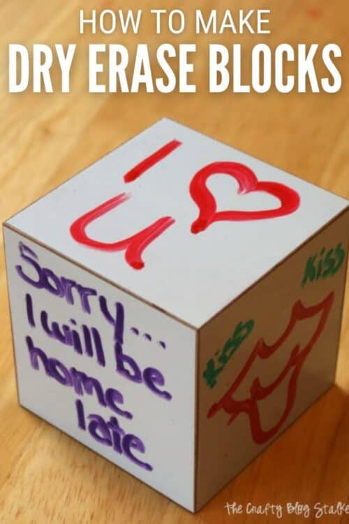 title image for How to Make Your Own Dry Erase Blocks in 3 Simple Steps
