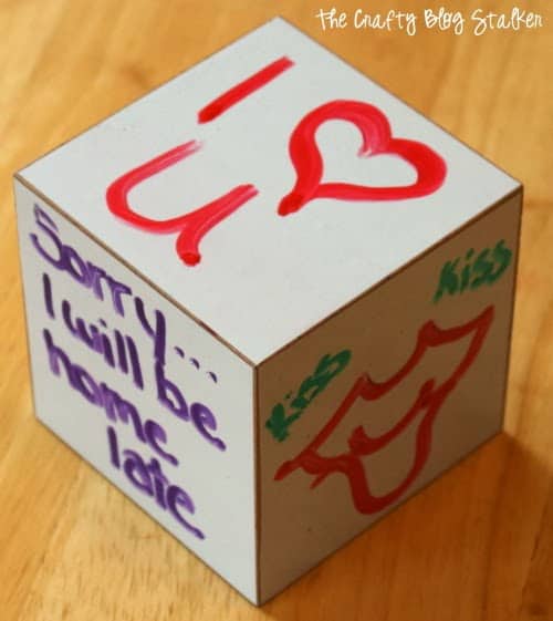 dry erase blocks used to leave messages and notes