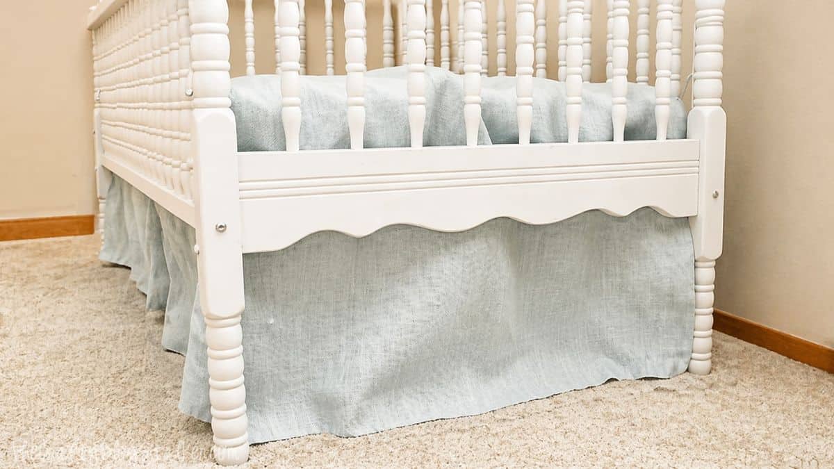 The Easiest DIY Crib Skirt Tutorial Ever