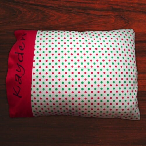 personalized christmas pillowcase
