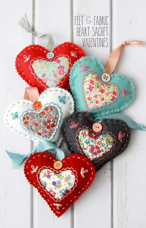 20 Valentine's Day Fabric Projects - Patterns to Sew