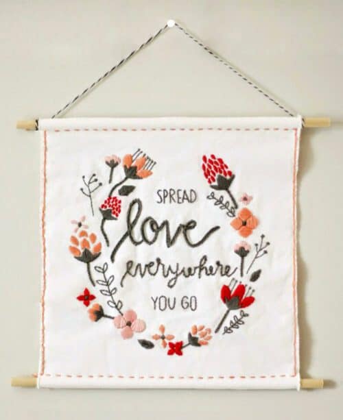 valentines day wall hanging