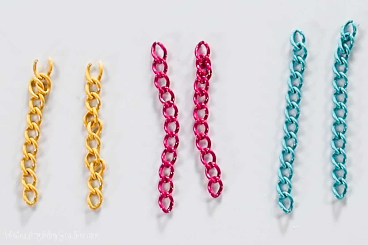 different lengths of neon chain