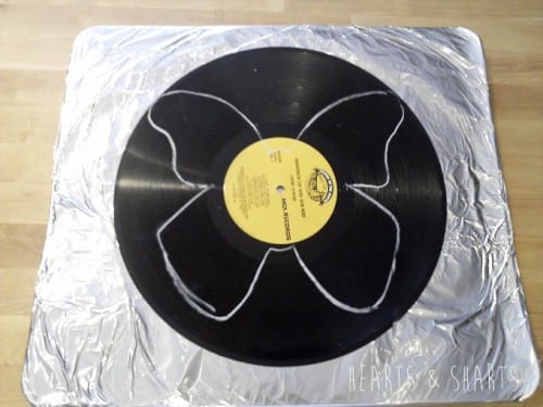 How to Make Vinyl Record Butterflies, a tutorial featured by top US craft blog, The Crafty Blog Stalker.