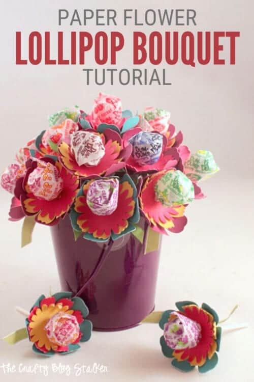 title image for How to Make a Paper Flower Sucker Bouquet