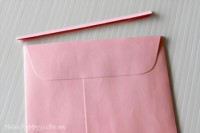 The top of an envelope cut off.