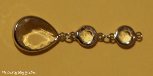 image of 3 crystal charms joined together with jump rings