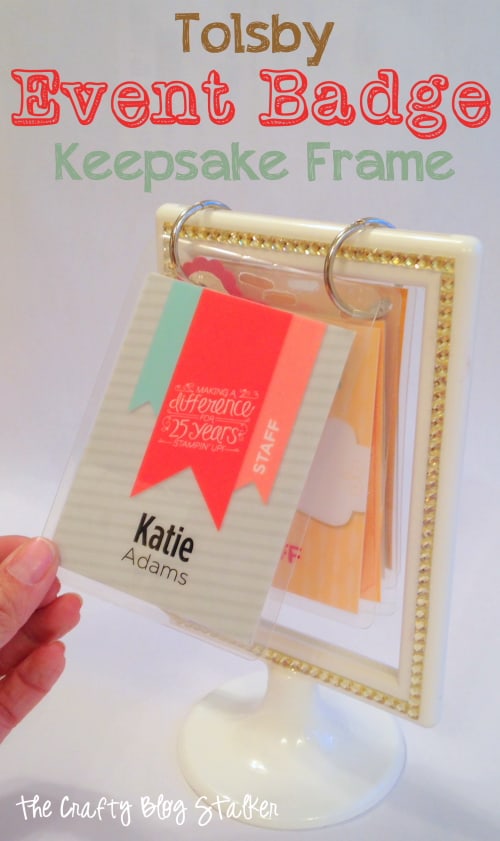 Event Badge Keepsake Frame | Ikea Tolsby Frame | Home Decor | DIY Craft Idea