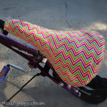 Covered a torn bike seat with duck tape.