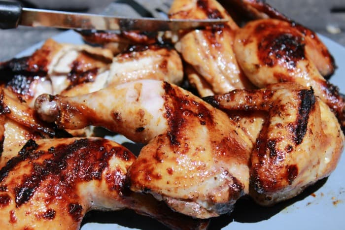 Grilled Cornish Hens with Chicken Marinade