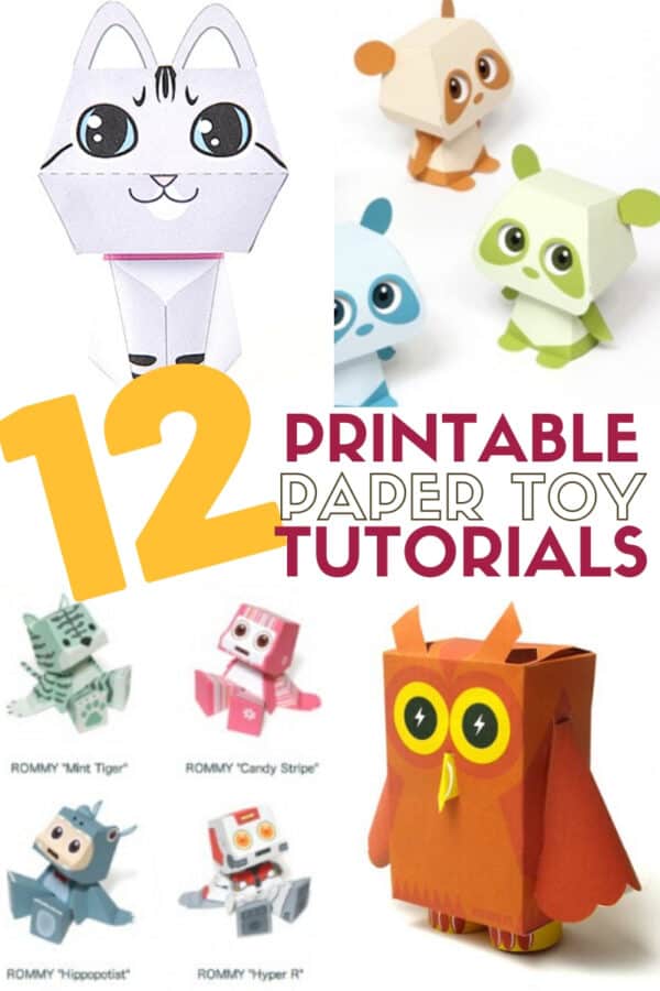 12 Easy Paper Toys to Print, Cut, and Assemble to Cure Boredom