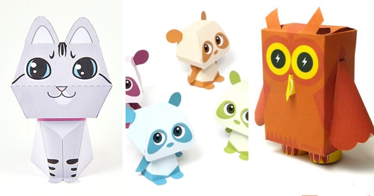 12 Easy Paper Toys To Print Cut And Assemble To Cure Boredom