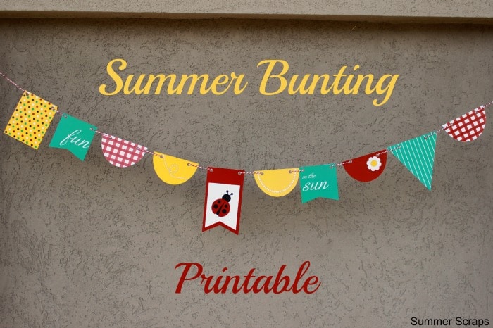 Summer Bunting Printable