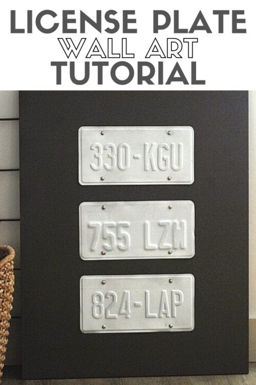 How To Make License Plate Wall Art The Crafty Blog Stalker