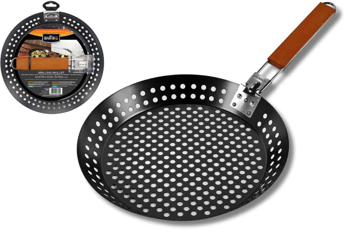 Mr. Bar-B-Q Grilling Skillet.