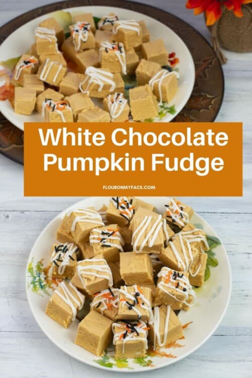 white choclate pumpkin fudge